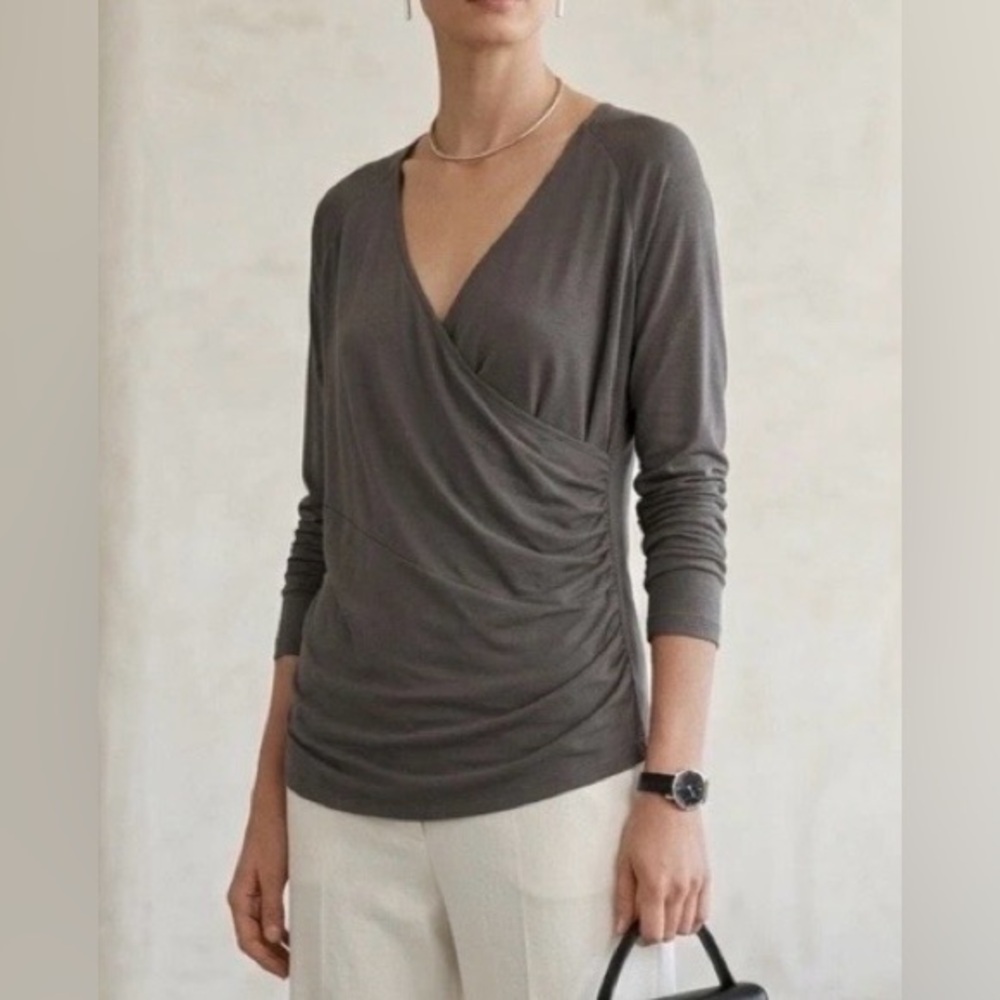 Garnet Hill wrap top